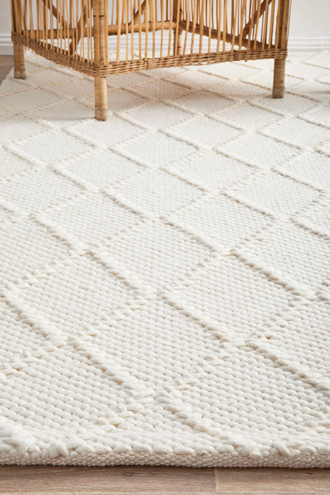 Bloom White Rug