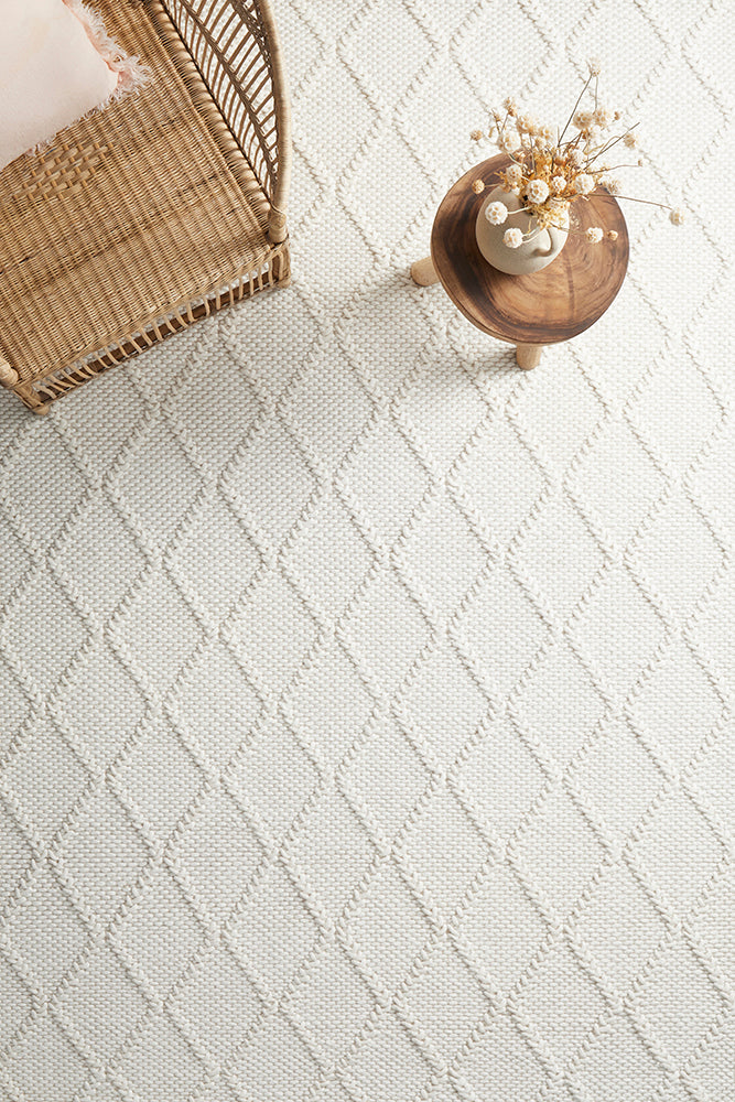 Bloom White Rug