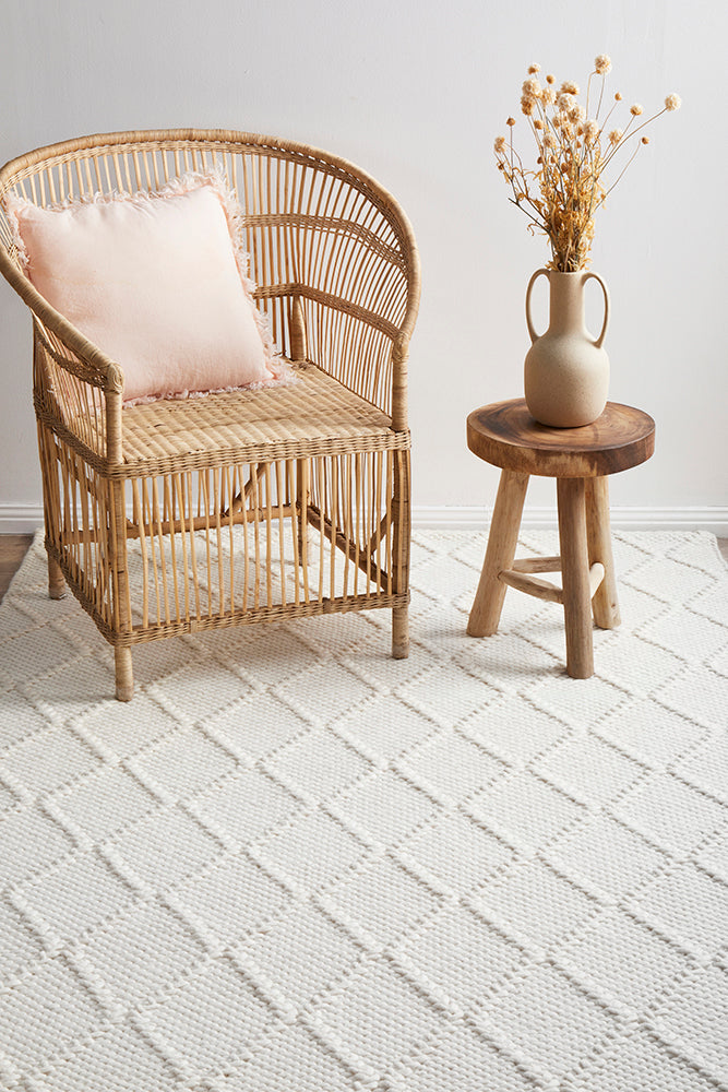 Bloom White Rug