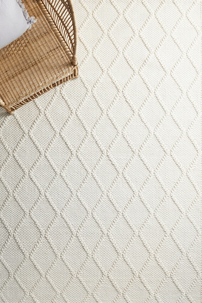 Bloom White Rug