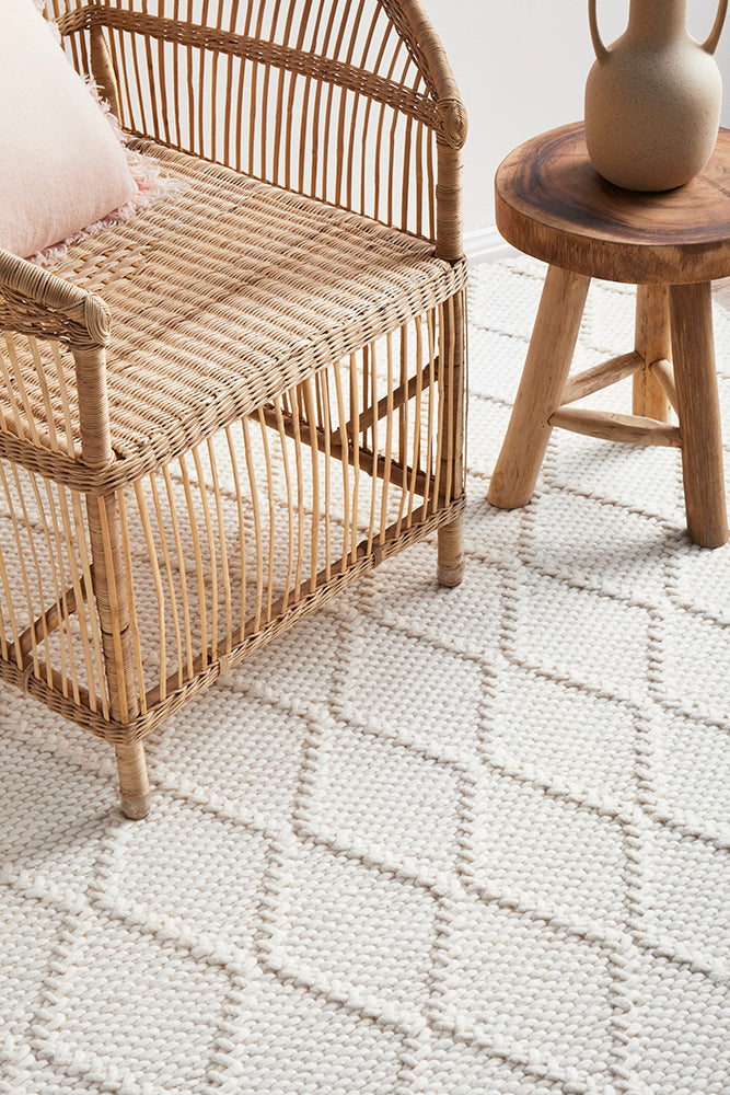 Bloom White Rug