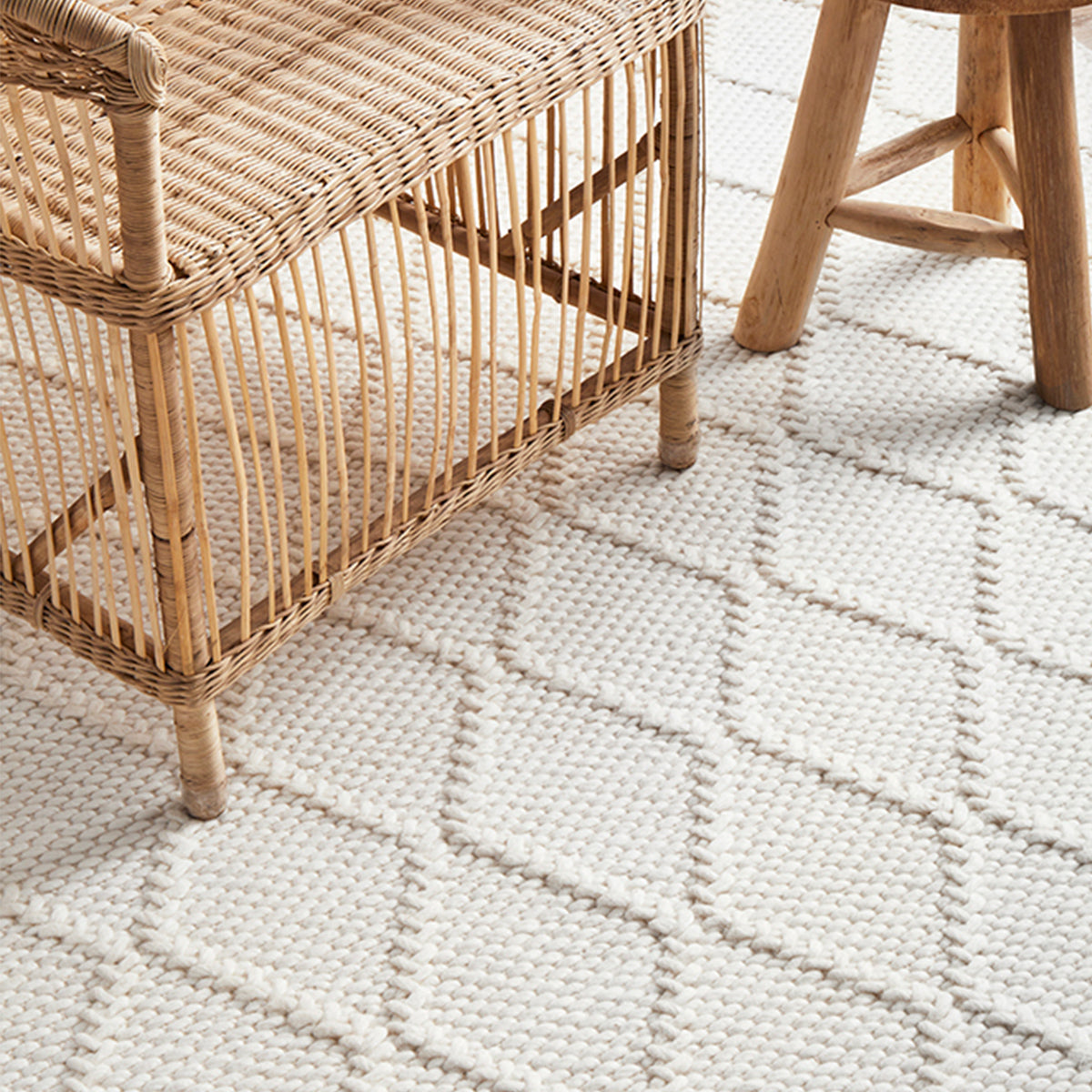 Bloom White Rug