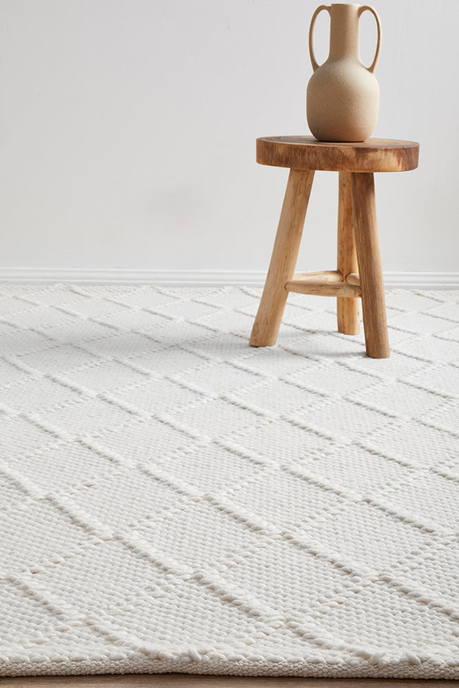 Bloom White Rug