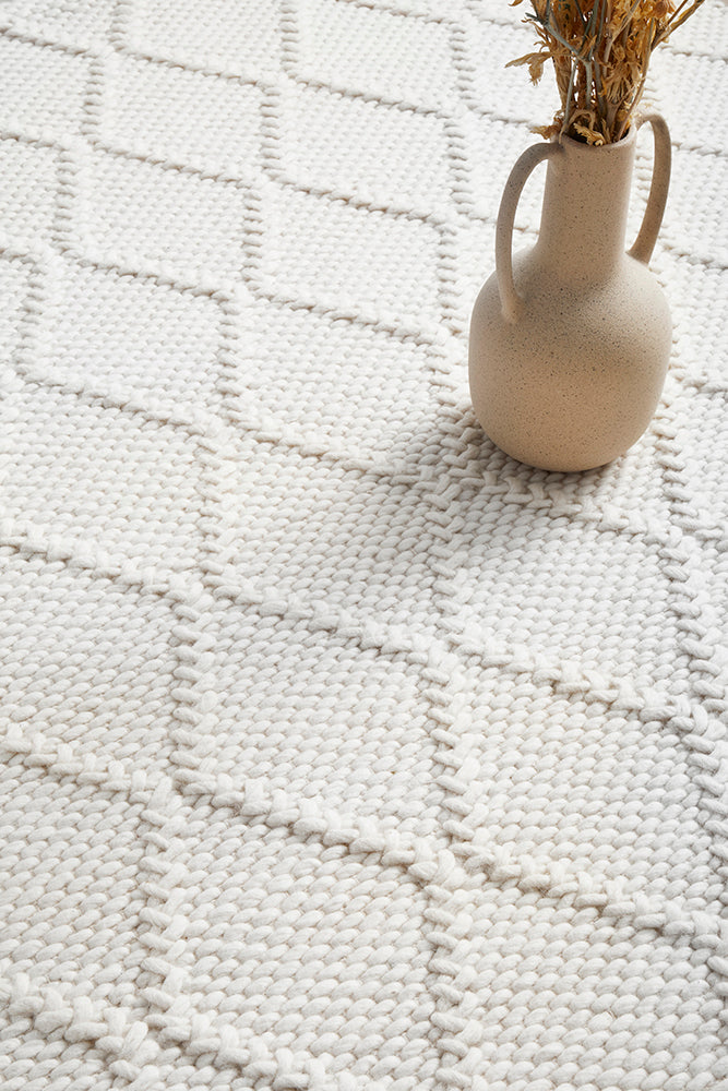 Bloom White Rug