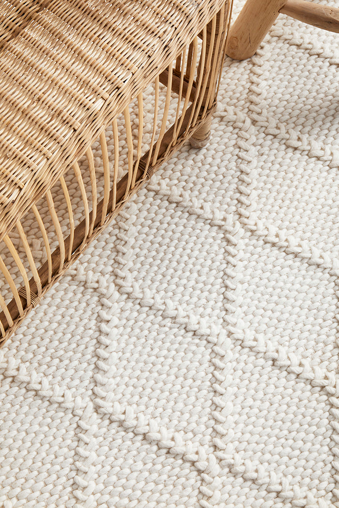 Bloom White Rug