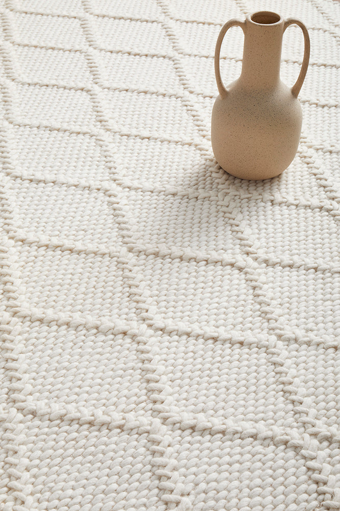 Bloom White Rug