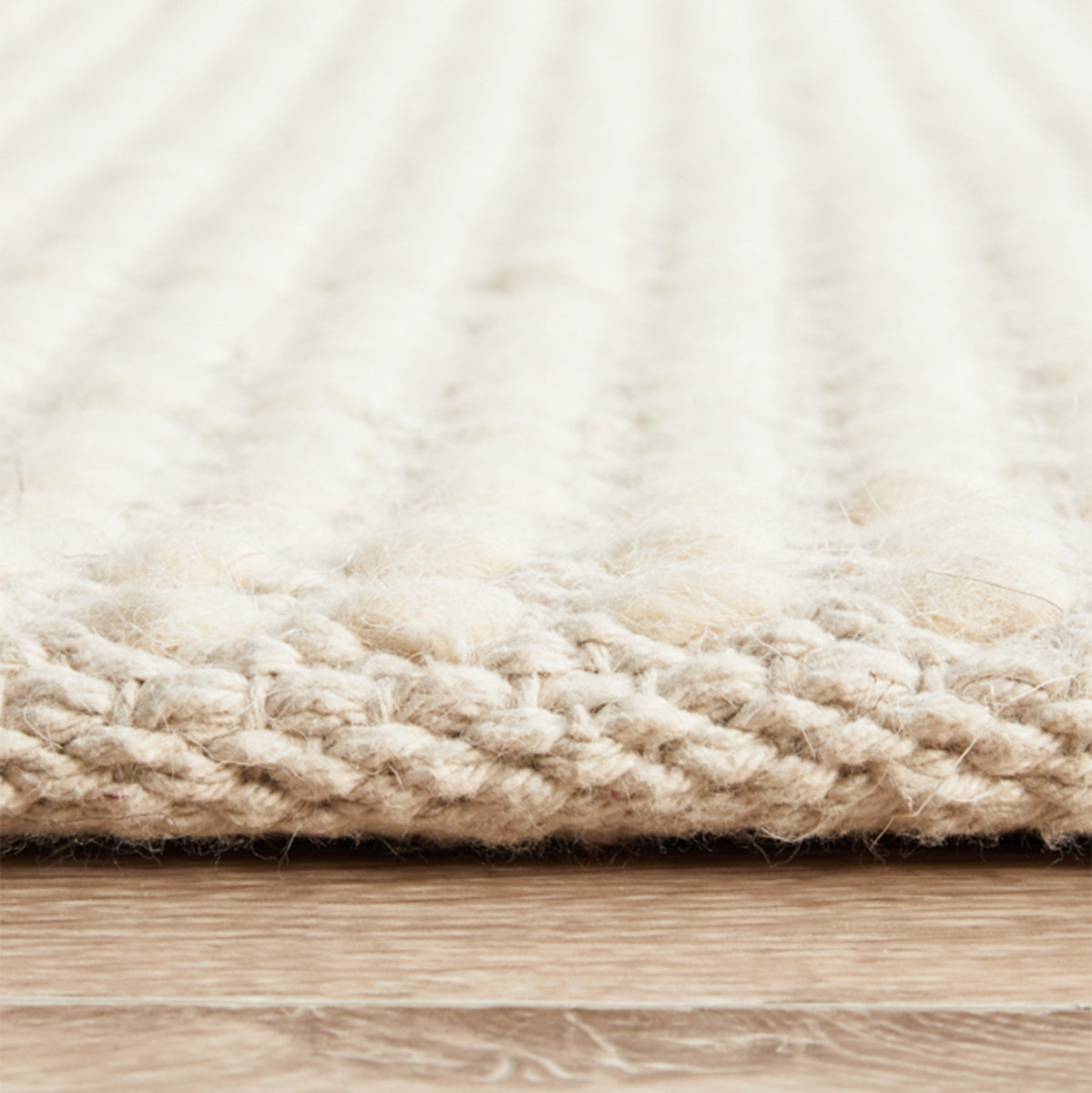 Norway Felted Wool Rug White