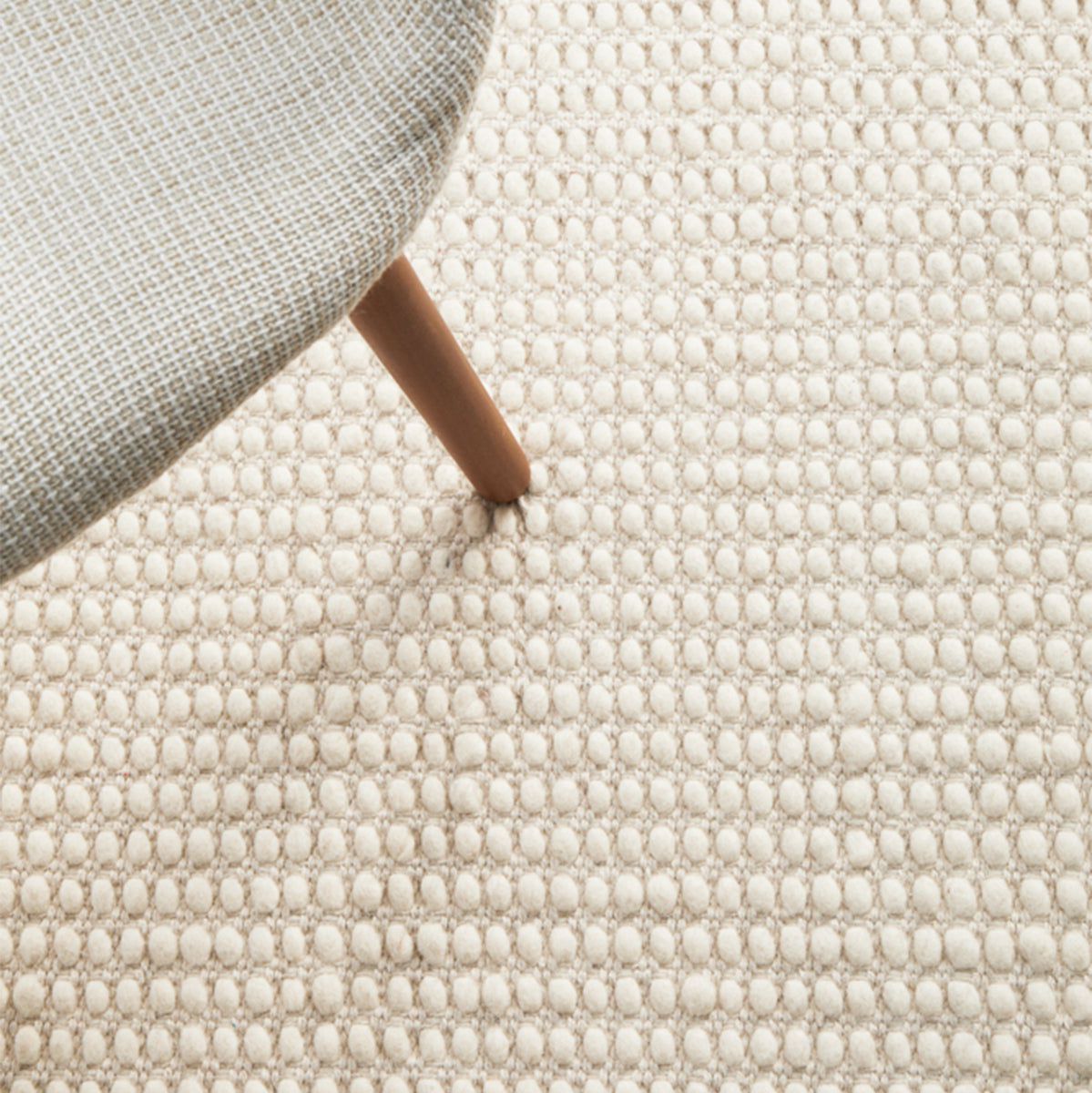 Norway Felted Wool Rug White