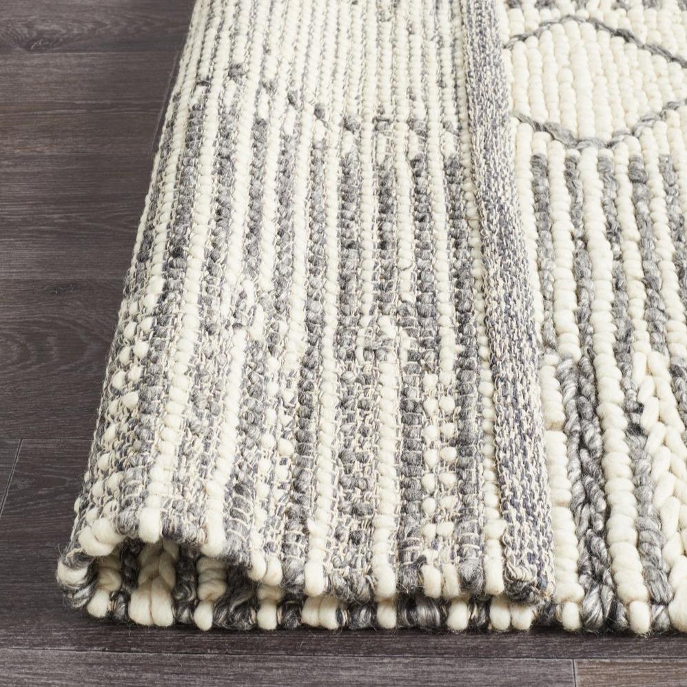 Evie Braid Grey Wool Rug-Alisa & Lysandra