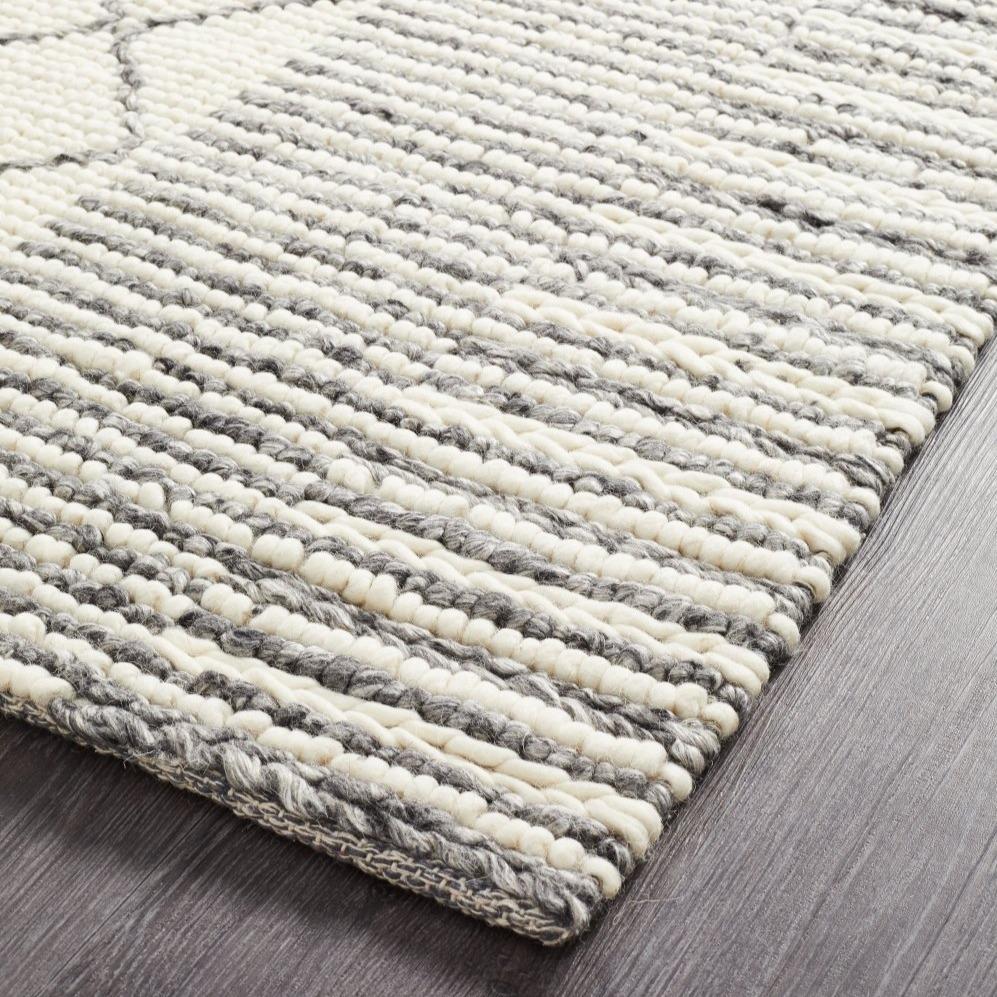 Evie Braid Grey Wool Rug-Alisa & Lysandra