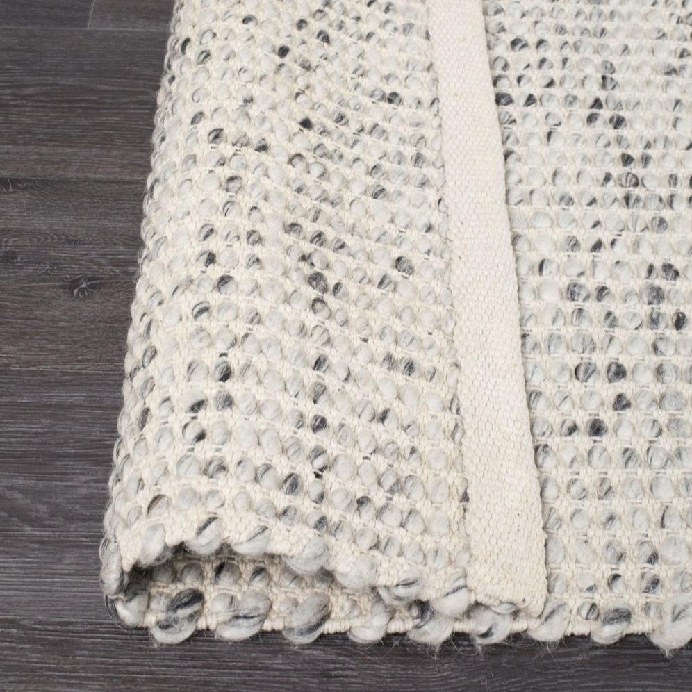 Norway Felted Wool Rug Grey Natural-Alisa & Lysandra